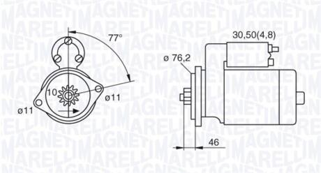 Стартер MAGNETI MARELLI 063521230160