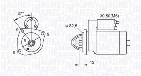 Стартер MAGNETI MARELLI 063721264010