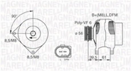 Генератор змінного струму MAGNETI MARELLI 063731394010