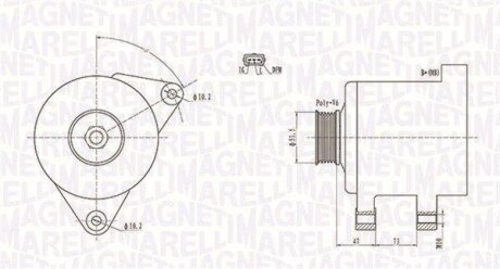 Генератор MAGNETI MARELLI 063731569010