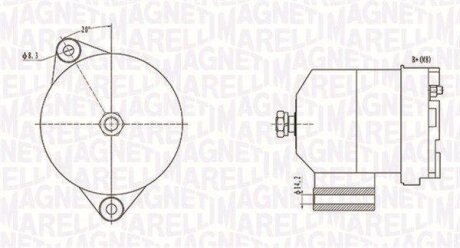 Генератор (14V / 70A / 5PK) (система BOSCH) VAG 1.0-1.4 97-04 MAGNETI MARELLI 063731586010