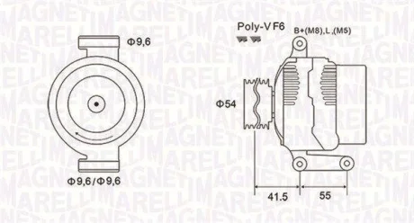 Генератор MAGNETI MARELLI 063731862010