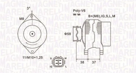 Автозапчастина MAGNETI MARELLI 063731889010
