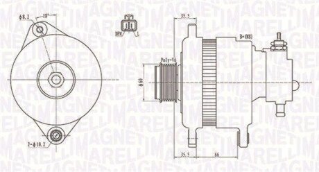 Генератор змінного струму MAGNETI MARELLI 063731899010