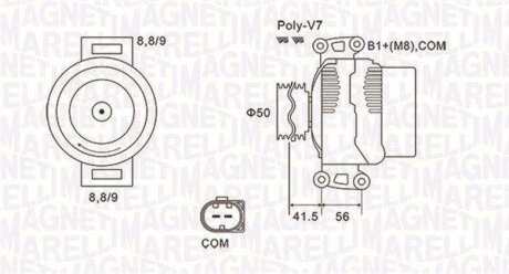 Генератор MAGNETI MARELLI 063732108010