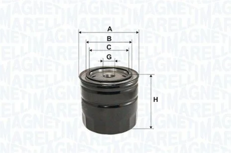 Оливний фільтр MAGNETI MARELLI 153071762467