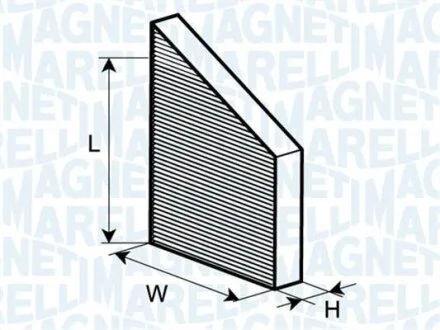 Фільтр повітря (салону) MAGNETI MARELLI 350203061630