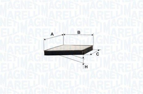 Фільтр салону MAGNETI MARELLI 350203066380