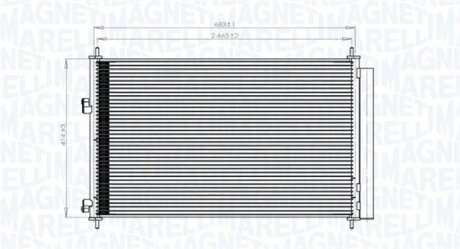 Конденсатор, система кондиціонування повітря MAGNETI MARELLI 350203742000
