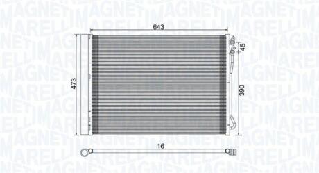 Радіатор кондиціонера MAGNETI MARELLI 350203781000