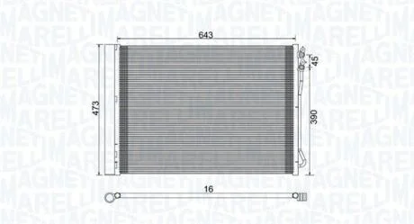 Радіатор кондиціонера MAGNETI MARELLI 350203781000