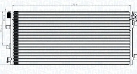 Радиатор кондиционера Opel Movano/Renault Master III 2.3 CDTI/dCi 10- MAGNETI MARELLI 350203787000