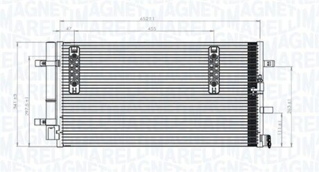 Конденсатор, система кондиціонування повітря MAGNETI MARELLI 350203827000
