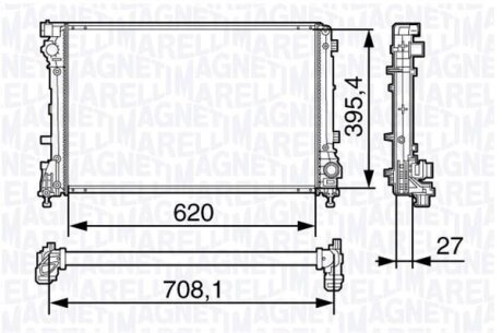 Радіатор MAGNETI MARELLI 350213131700
