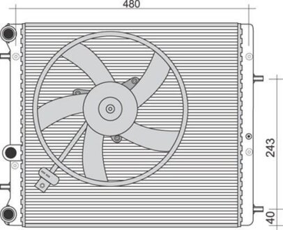 Радіатор MAGNETI MARELLI 350213851000