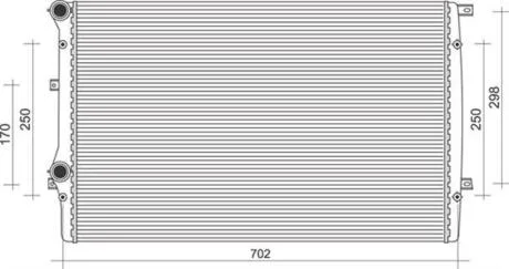 Радіатор охолоджування MAGNETI MARELLI 350213852000