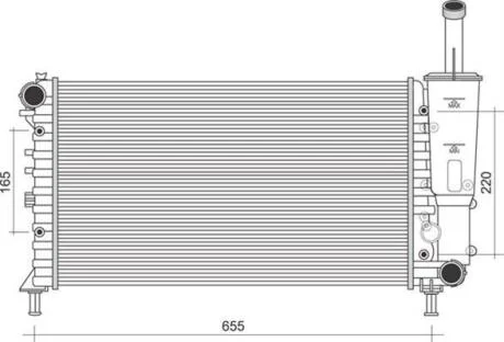 Радіатор охолоджування MAGNETI MARELLI 350213902000