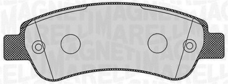 Гальмівні колодки, дискові MAGNETI MARELLI 363916060191