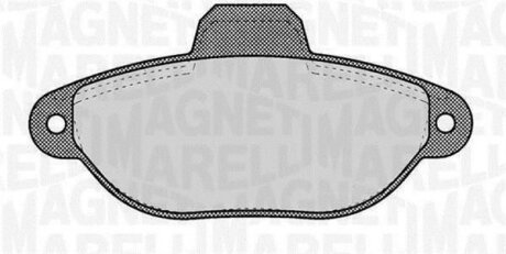 Гальмівні колодки, дискові MAGNETI MARELLI 363916060220