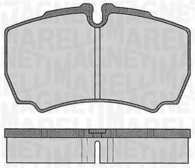 Гальмівні колодки, дискові MAGNETI MARELLI 363916060434