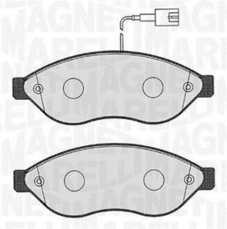 Гальмівні колодки, дискові MAGNETI MARELLI 363916060642