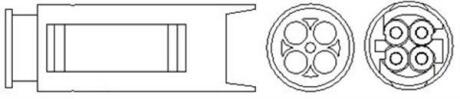 BMW лямбда-зонд (4 конт.) E46/39 2.0/3.0 98- MAGNETI MARELLI 466016355079