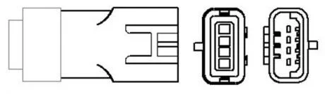 Лямбда-зонд (кількість дротів 4, 300мм) DACIA LOGAN, LOGAN EXPRESS, LOGAN MCV, SANDERO RENAULT KANGOO, MEGANE I, MEGANE I CLASSIC, MEGANE SCÉNIC, THALIA I, THALIA II 1.4/1.4LPG/1.6 09.96- MAGNETI MARELLI 466016355157