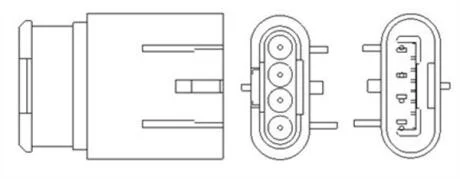 Лямбда-зонд (кількість дротів 4, 720мм) ALFA ROMEO MITO FIAT 500, FIORINO/MINIVAN, PANDA, PUNTO, PUNTO/HATCHBACK LANCIA YPSILON 1.2-1.4LPG 07.07- MAGNETI MARELLI 466016355160