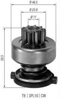 Бендикс (z=9) CHRYSLER Voyager DODGE Caravan MAGNETI MARELLI 940113020200