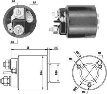 Соленоїд стартера MAGNETI MARELLI 940113050059