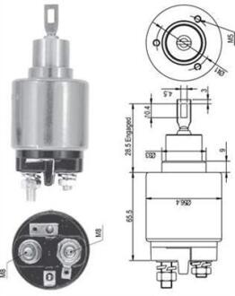 Реле втягивающее FIAT/BMW/VOLVO E32/CROMA/740/960/940 -87 3.0-3.5/1.6/2.0 MAGNETI MARELLI 940113050127