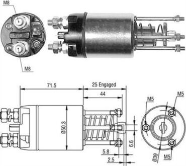 Тяговое реле, стартер (кор.код. AME0460) MAGNETI MARELLI 940113050460