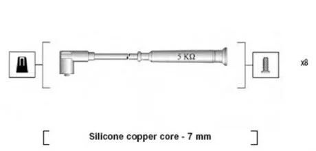 Комплект проводів запалення MAGNETI MARELLI 941045340520