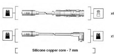 Комплект проводів запалення MAGNETI MARELLI 941055050530