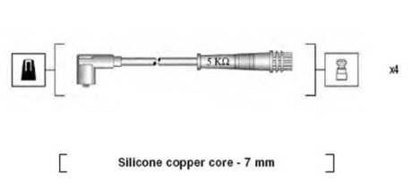 Комплект проводів запалення MAGNETI MARELLI 941095790617