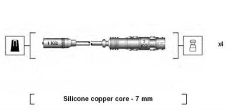 Комплект проводів запалення MAGNETI MARELLI 941175250764