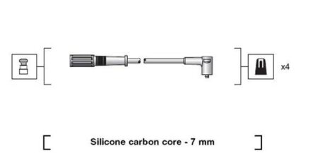 Комплект проводів запалення MAGNETI MARELLI 941318111204