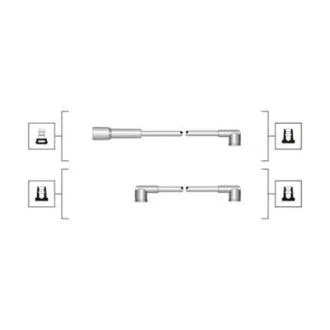 Комплект високовольтних проводів EQ SKODA FAVORIT [] MAGNETI MARELLI 941319170040