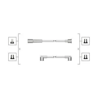 Комплект високовольтних проводів EQ SEAT 1.2, 1.5 [] MAGNETI MARELLI 941319170106