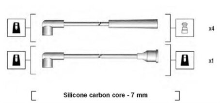 Комплект проводів запалення MAGNETI MARELLI 941325120904