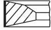Кiльця поршневi (Mahle) MAHLE / KNECHT 001 RS 00136 0N0 (фото 1)