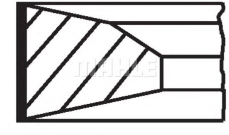 Кiльця поршневi (Mahle) MAHLE / KNECHT 001 RS 00136 0N0