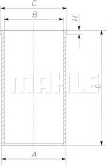 Гильза цилиндра MAHLE / KNECHT 002WV 04