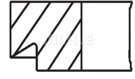 Кольца компрессора (OM401/OM442) (D=90,5мм) MAHLE / KNECHT 00415 N1