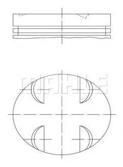 Поршень комплект MB 05- M272/M273 3.5/4.5 MAHLE / KNECHT 005 24 01
