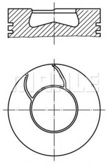 Поршень (8460.21/8460.41) Euro 1 MAHLE / KNECHT 008 41 00