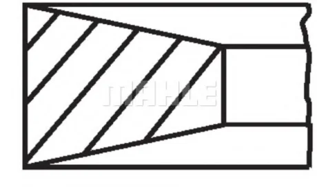 Кільця поршневі (набір) MAHLE / KNECHT 011RS101010N0
