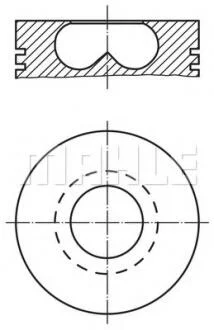 Поршень ABFA/D5BA/D6BA 2,0 Di/TDCi/Tddi 16V 00- MAHLE / KNECHT 015 69 02
