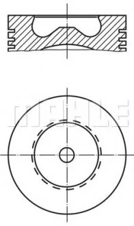 Поршень MAHLE / KNECHT 015 81 02