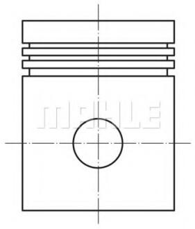 Поршень RENAULT LOGAN I K7J 1.4/1.4LPG 03- (80mm/+0,5) MAHLE / KNECHT 022 27 02